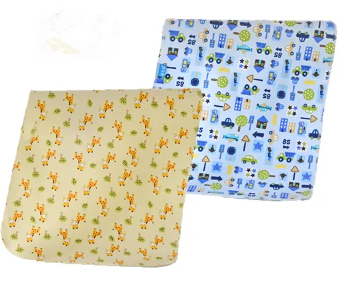 Miniatura 14 de Monvecle Almohadillas Cambiadores de Algodón Suave Impermeable para Bebé Lavables Reutilizables Forros de Pañales Tapetes, Oso-1 unidad Grande 39" x