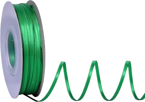 Miniatura 62 de Ribest - Cinta de satén de doble cara de 1 pulgada y 50 yardas por rollo, verde manzana, para envolver regalos, ramos de flores, accesorios