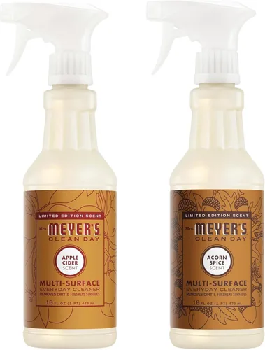 Mrs. MEYER'S CLEAN DAY Especias de Bellota + Sidra de Manzana Variedad, 1 Limpiador Multisuperficie, 16 OZ, 1 Limpiador Multisuperficie, 16 OZ, 1 CT
