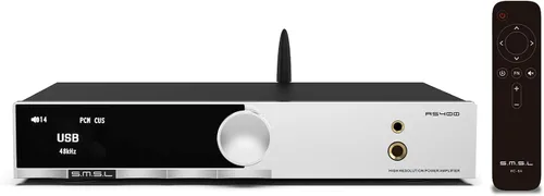 S.M.S.L AS400 Amplificador de Potencia DAC Amplificador de Auriculares 165W x2 2.1 Canal MA5332MS MM Amplificador Phono Bluetooth 5.1 CS43131 MQA CD