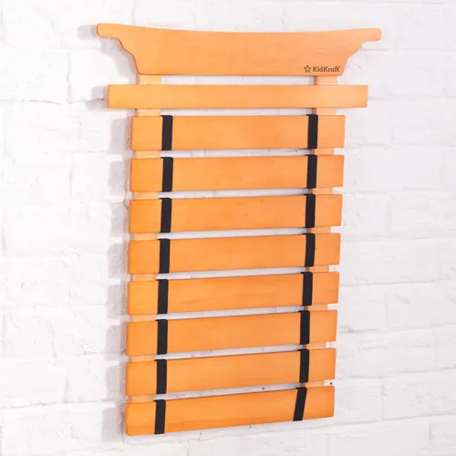 Miniatura 3 de KidKraft Soporte de cinturón de artes marciales, Natural