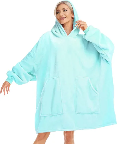 Miniatura 13 de Kipswiza Blanket Hoodie - Wearable Blankets Oversized Cozy Flannel Sweatshirt Blanket as Gifts for Adult Women Men