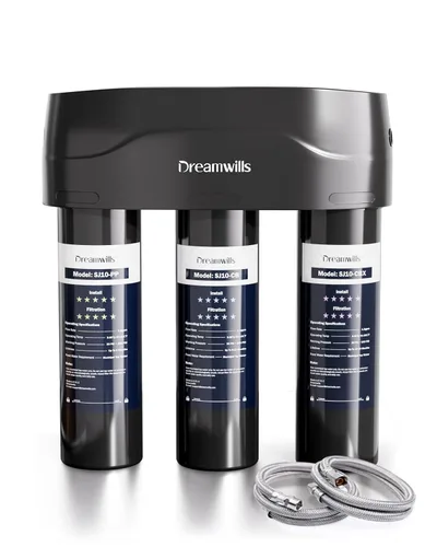 Miniatura 10 de Dreamwills DS15 - Sistema de filtro de agua para debajo del fregadero, filtración de grifo de cocina de conexión directa de 1.3 GPM, instalación sin
