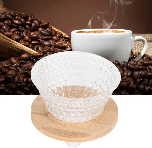 Miniatura 6 de Lazmin112 Gotero de café para verter sobre café, de vidrio reutilizable, embudo para cafetera, hervidor de agua, accesorios para cafetera