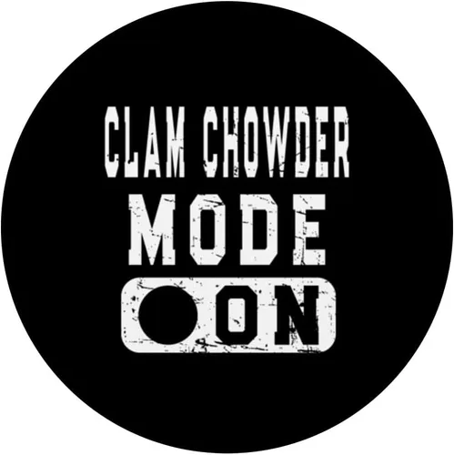 Miniatura 3 de Clam Chowder Mode On - Clam Chowder Joke PopSockets Swappable PopGrip