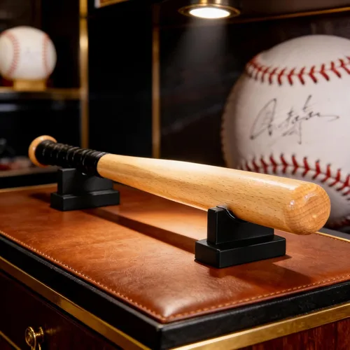 Miniatura 8 de TOBWOLF 2 vitrinas para bates de béisbol, soporte resistente para bates de béisbol, soporte de exhibición de bates de béisbol, estante horizontal