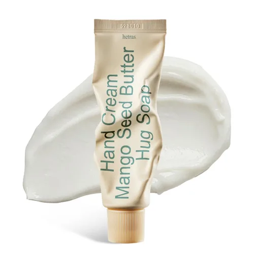 Miniatura 9 de hetras. Crema de manos perfumada (Muhwagwa) - Hidratante de rápida absorción para piel seca Loción no grasa de tamaño viaje de 1.69 onzas Mango