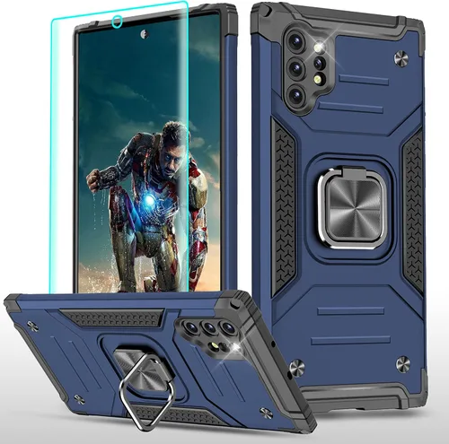 Miniatura 11 de YmhxcY Funda para Galaxy Note 8, funda para Galaxy Note 8 con protector de pantalla curvado 3D, fundas de grado armadura con soporte giratorio