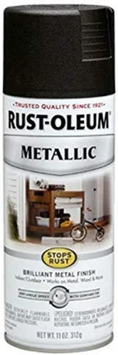 Miniatura 30 de Rust-Oleum 313142 Stops Rust Pintura en Aerosol Metálica, 11 onzas, Bronce Champán