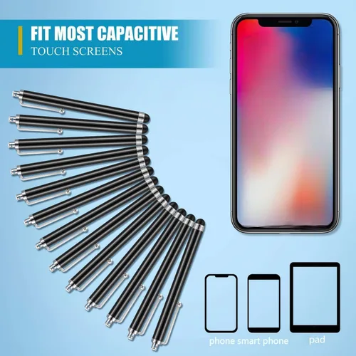 Miniatura 2 de Outus Paquete de 36 lápices capacitivos para pantallas táctiles, paquete de aula a granel con punta de goma suave, lápiz capacitivo para niños