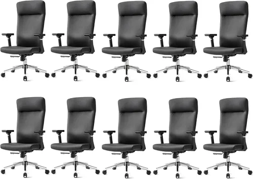 Miniatura 11 de EUREKA ERGONOMIC Eris - Silla de escritorio de cuero con respaldo alto, silla ejecutiva para computadora con reposabrazos ajustables 4D