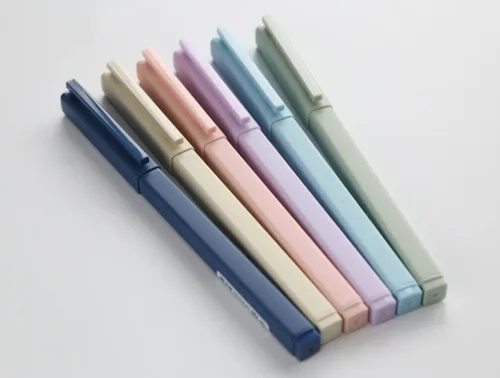 Miniatura 5 de Bolígrafos de tinta de gel de color sólido, punta cuadrada de 0.020 in, bolígrafo de gel para escribir firma, paquete de 6