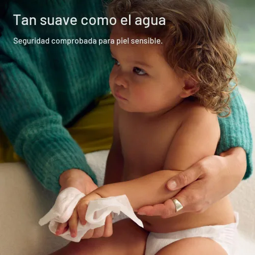 Miniatura 5 de Coterie Toallitas para bebé para piel sensible, fibras a base de plantas y libres de plástico, 99% agua, hipoalergénicas, pH equilibrado, sin