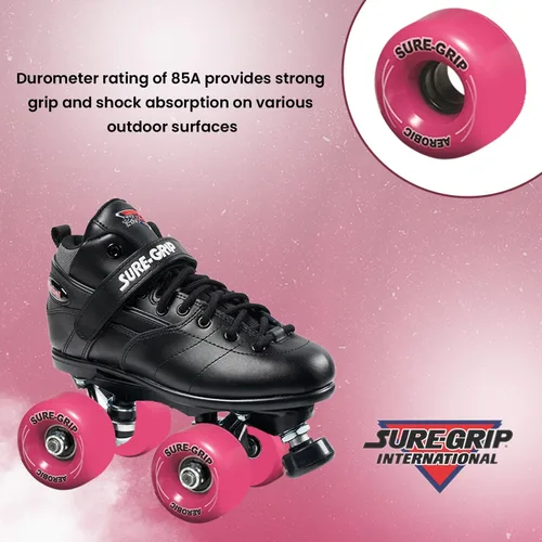 Miniatura 4 de Sure-Grip Ruedas aeróbicas al aire libre Rosado