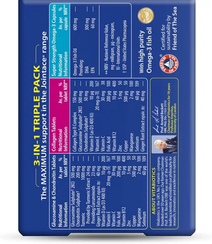 Miniatura 2 de Vitabiotics Jointace Max Tabletas - 84 Tabletas