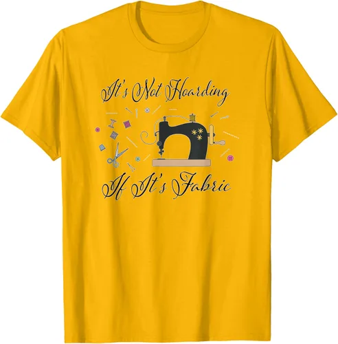 Miniatura 61 de It's Not Hoarding If Its - Camiseta de costura para acolchado, Blanco, S