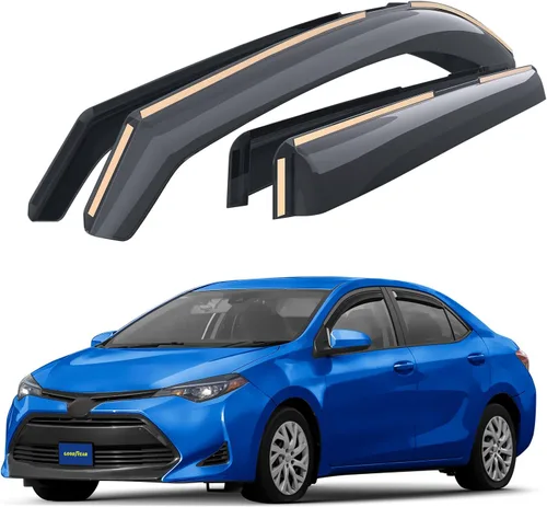 Miniatura 14 de Goodyear Deflectores de ventana de canal inastillables para Nissan Altima 2019-2026, protectores de lluvia, viseras de ventana para automóviles