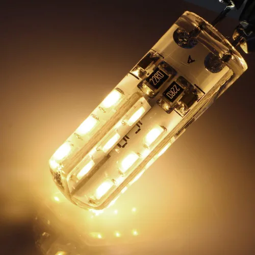 Miniatura 3 de Rayhoo - 10 bombillas LED G4 de base 24 de 1.5 W CA CC 12 V/10 – 20 V no regulables equivalente a 10 W T3 halógeno foco de repuesto 360° de ángulo