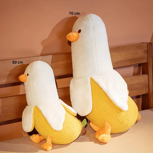 Miniatura 7 de Juguete de Peluche de Pato Banana, Muñeca de Animales de Peluche de Pato Banana Linda Almohada de Peluche para Abrazar Regalo para Niñas y Niños