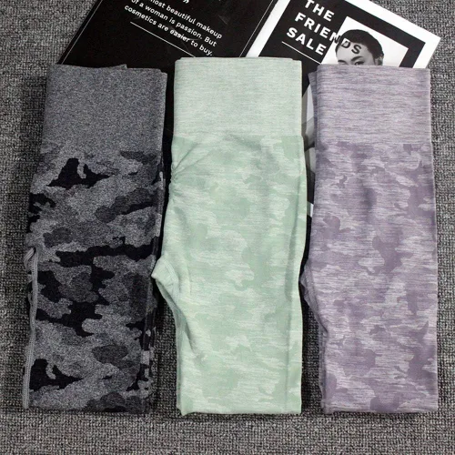 Miniatura 5 de WodoWei - Leggings de cintura alta, sin costuras, 78 de longitud, pantalones de yoga