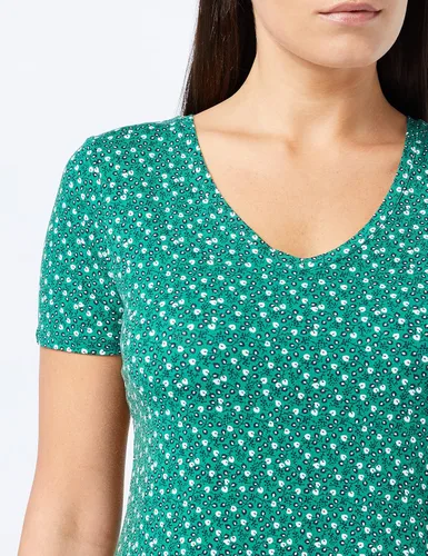 Miniatura 4 de Tienda Essentials Vestido de manga corta regular con cuello en V para mujer