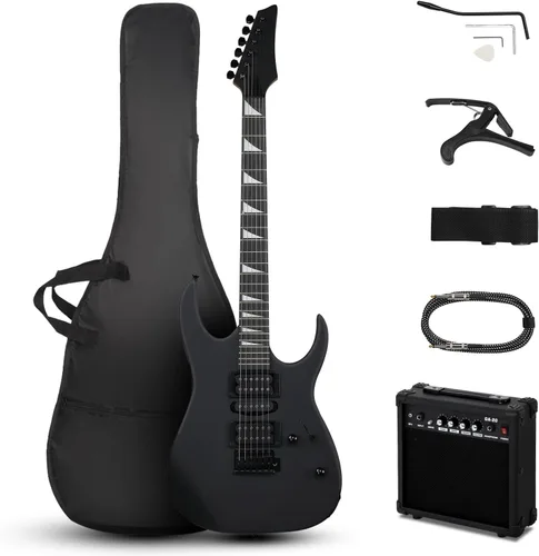 Miniatura 8 de Ktaxon Guitarra Eléctrica de 39" con Amplificador de 20 Vatios, Kit de Guitarra de Inicio Modelo 170 de Tamaño Completo para Principiantes