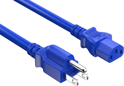 Miniatura 11 de Cable Leader Cable de alimentación de CA de 18 AWG, IEC320 C13 a NEMA 5-15P, cable de alimentación de 3 clavijas resistente de 125 V 10A/15 A