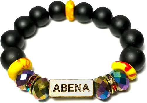 Miniatura 60 de Pulseras africanas tradicionales con nombre nacido en el día para mujeres de Ghana, materiales naturales, ajuste cómodo y holgado