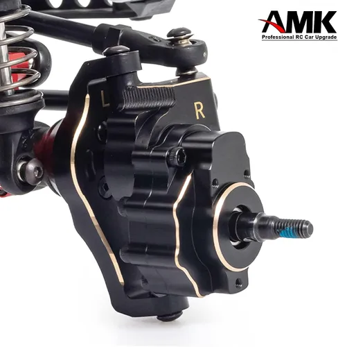 Miniatura 5 de AMK TRX4 - Carcasa de eje portal de latón con revestimiento negro para 1/10 RC Crawler TRX6 TRX-4 Bronco Defender Upgrade (juego 8 en 1 para TRX4)
