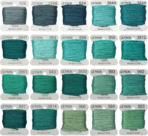 Miniatura 4 de Bobinas de hilo para bordar, hilos de punto de cruz, pulseras de la amistad, hilo dental para manualidades, 20 bobinas por paquete, hilo de bordar