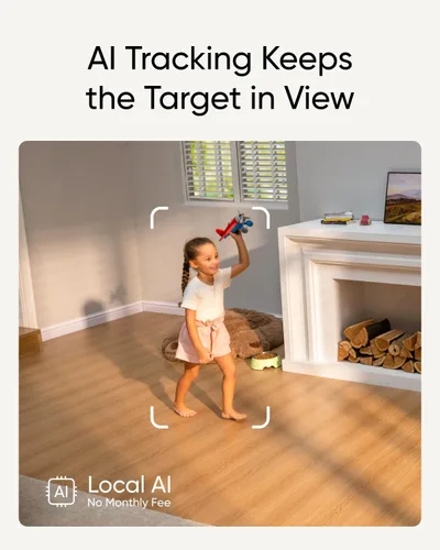 Miniatura 11 de eufy Security Cámara Interior S350, Cámaras Duales, Cámara de Seguridad 4K UHD con Zoom 8×, Cámara 360°, Monitor de Bebé, Cámara para Mascotas