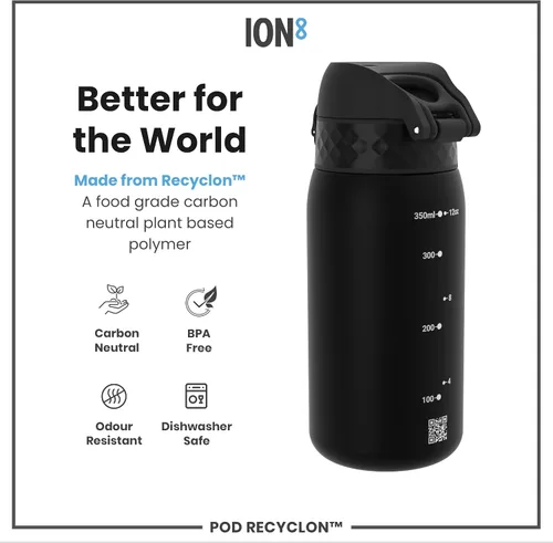 Miniatura 5 de Ion8 Botella de agua pequeña, 350 ml/12 oz, a prueba de fugas, fácil de abrir, cierre seguro, apta para lavavajillas, libre de BPA, asa de Azul