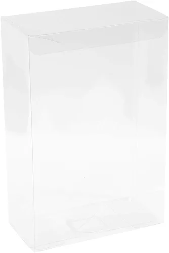 Miniatura 7 de Hammont Cajas de plástico PET transparentes – Contenedores de almacenamiento transparentes para recuerdos de fiesta, regalos, galletas, adornos