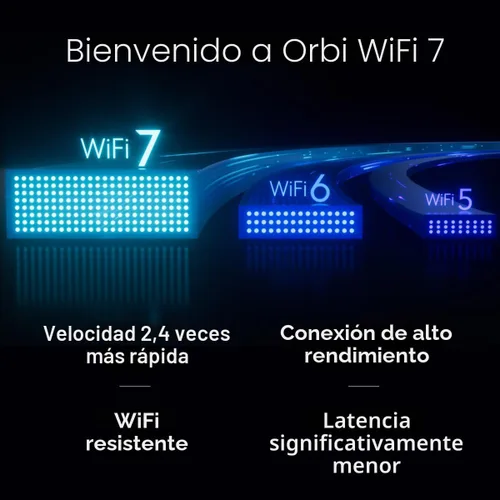 Miniatura 9 de NETGEAR Orbi 770 Series Tri-Band WiFi 7 Mesh Network System (RBE772) - Router + 1 extensor de satélite, características de seguridad, hasta 11 Gbps