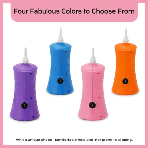 Miniatura 7 de Balloon Pump Electric Air Pump for Long Balloon Inflator Blower Machine for Birthday Party Celebration Balloons Decorations for Twisty Animal Rosa