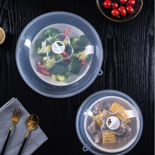 Miniatura 5 de Cubierta de salpicaduras de microondas para alimentos – Cubierta grande para alimentos para microondas – Cubierta protectora de placa a prueba