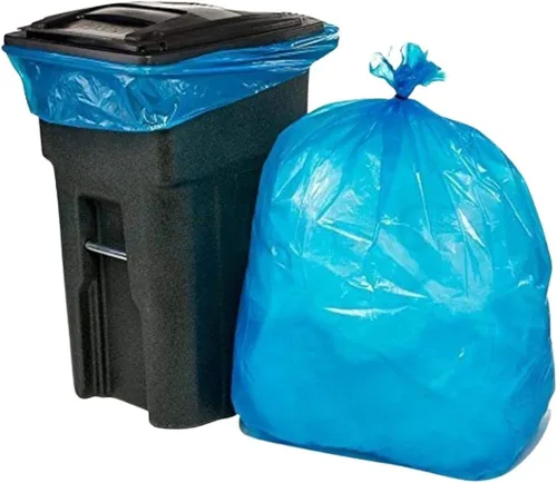Miniatura 14 de Plasticplace Bolsas de basura de reciclaje de 95 galones, 61 pulgadas de ancho x 68 pulgadas de alto, 1.5 mil, azul, 25 unidades (paquete de 1)