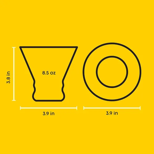 Miniatura 2 de JoyJolt Afina - Juego de 4 vasos de Martini sin tallo, vasos de licor de 8.5 onzas para cóctel y margarita, tazas de vidrio de bar, tazas de postre