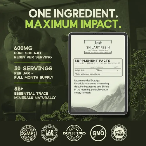 Miniatura 8 de Resina Shilajit pura del Himalaya, 70% más de ácido fúlvico y más de 85 minerales para energía y enfoque, refuerzo de niveles T, estándar de oro