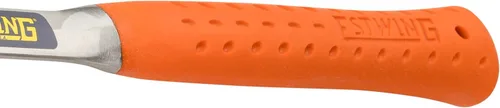 Miniatura 4 de ESTWING Rock Pick - Martillo de geología fabricado en Estados Unidos de 22 onzas con punta puntiaguda y agarre de reducción de impactos naranja