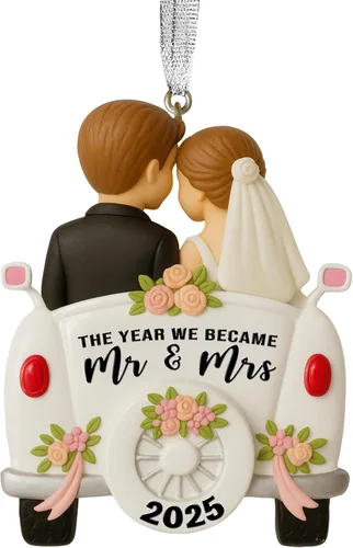 Miniatura 12 de Ornamento de Vidrio para el 50º Aniversario de Bodas – Elegante Decoración de Árbol de Navidad de Vidrio Transparente y Regalo Conmemorativo
