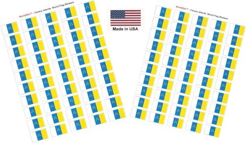 Miniatura 295 de 100 calcomanías de la bandera de Alaska; 1.5" x 1" hechas en Estados Unidos, calcomanías autoadhesivas de la bandera del estado para álbumes