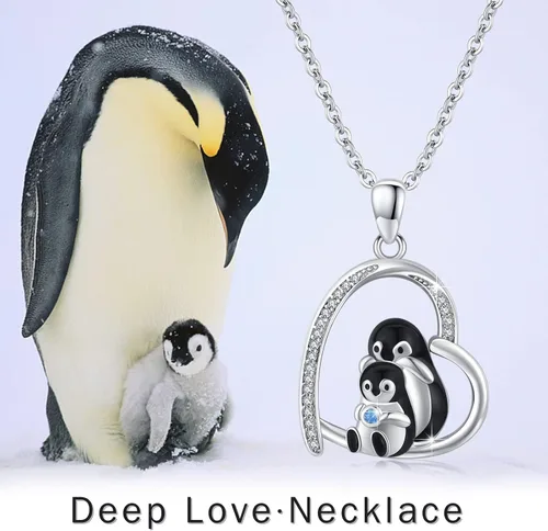 Miniatura 5 de TUGHRA Collares de corazón de plata de ley S925, collar de corazón delicado regalo de joyería para mujeres y niñas