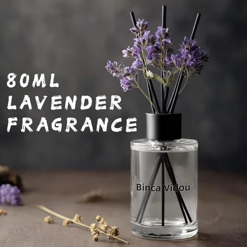 Miniatura 8 de Difusor de varillas, juego de difusores de aceite esencial de lavanda Binca Vidou para decoración de oficina, dormitorio, sala de estar