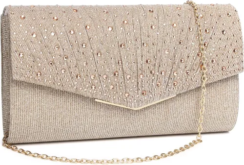 Bolsos de noche para mujer con lentejuelas y purpurina para mujer bolso formal con sobre de diamantes de imitación para boda fiesta graduación