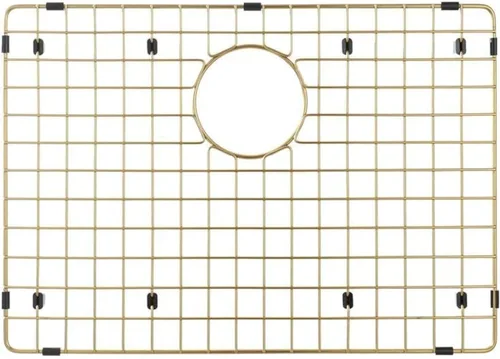 Miniatura 2 de Protección de Fregaderos Starstar Mate Oro 304 Acero Inoxidable Rejilla Inferior de Fregadero de Cocina, Estante (26 x 15)