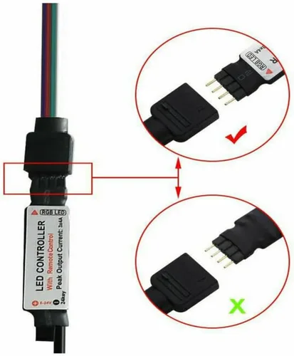 Miniatura 4 de asky Tira de luz LED DC de 5 V, luces USB que cambian de color, retroiluminación de TV RGB + control remoto (1.6 ft)