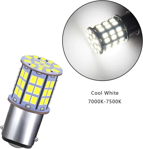 Miniatura 5 de GRV Ba15d 1142 1076 Bombilla LED 4W 56-2835SMD Super Brillante AC/DC 12V-24V 40W de Reemplazo Halógeno para Luces Interiores de RV, Remolque