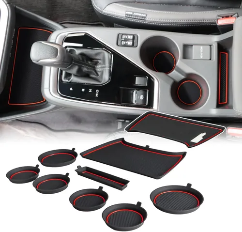 Miniatura 9 de Auovo Insertos para Portavasos Compatibles con Accesorios Subaru Crosstrek 2024 2025 2026 Impreza Accesorios para Auto Almohadillas de Portavasos