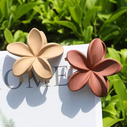 Miniatura 7 de Sisiaipu - Pinza para el cabello, 6 piezas, grandes, con forma de flor, para cabello grueso y mediano, pinzas para el cabello con flores hawaianas